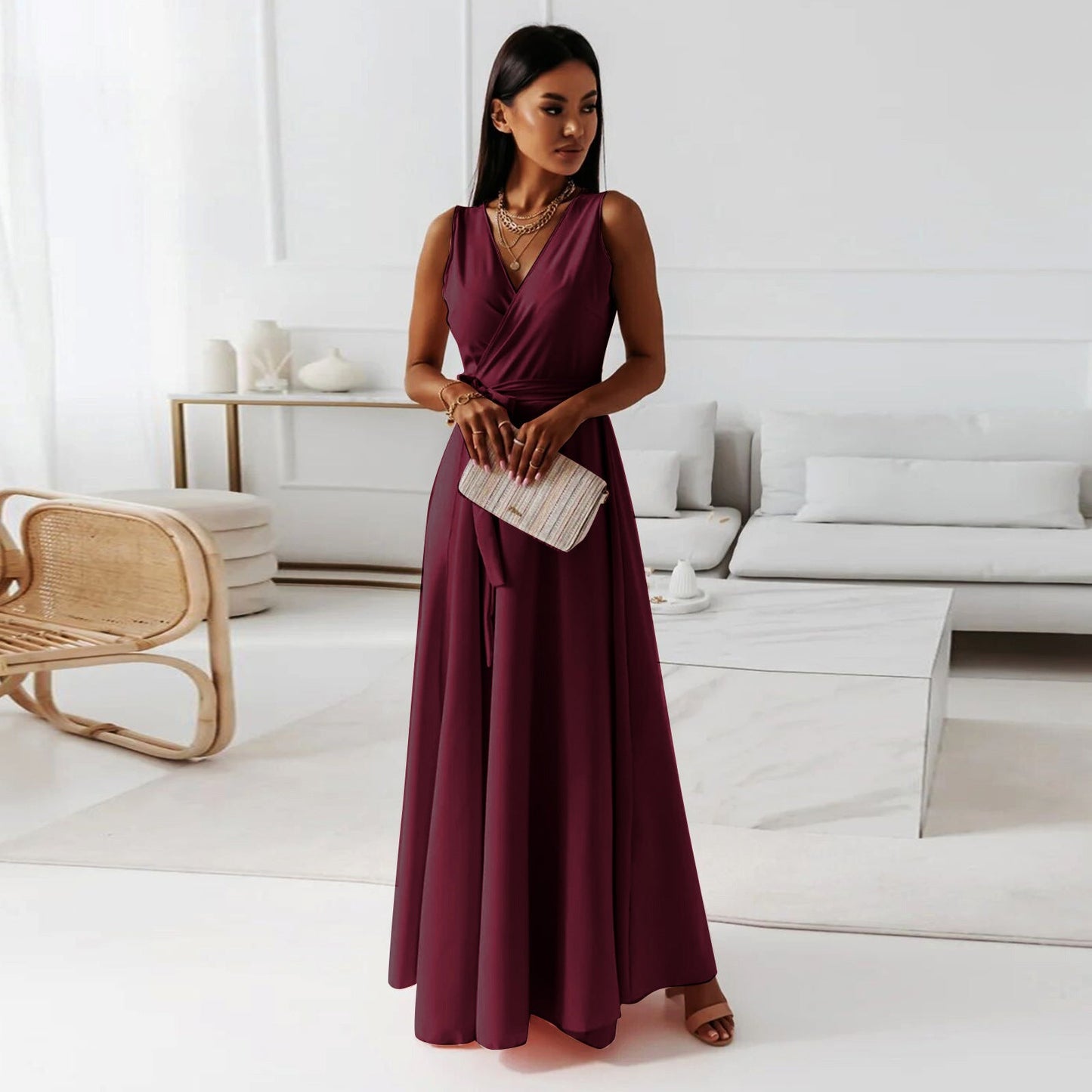 La Robe Longue Élégante qui Redessine Votre Silhouette - VoltÉlan