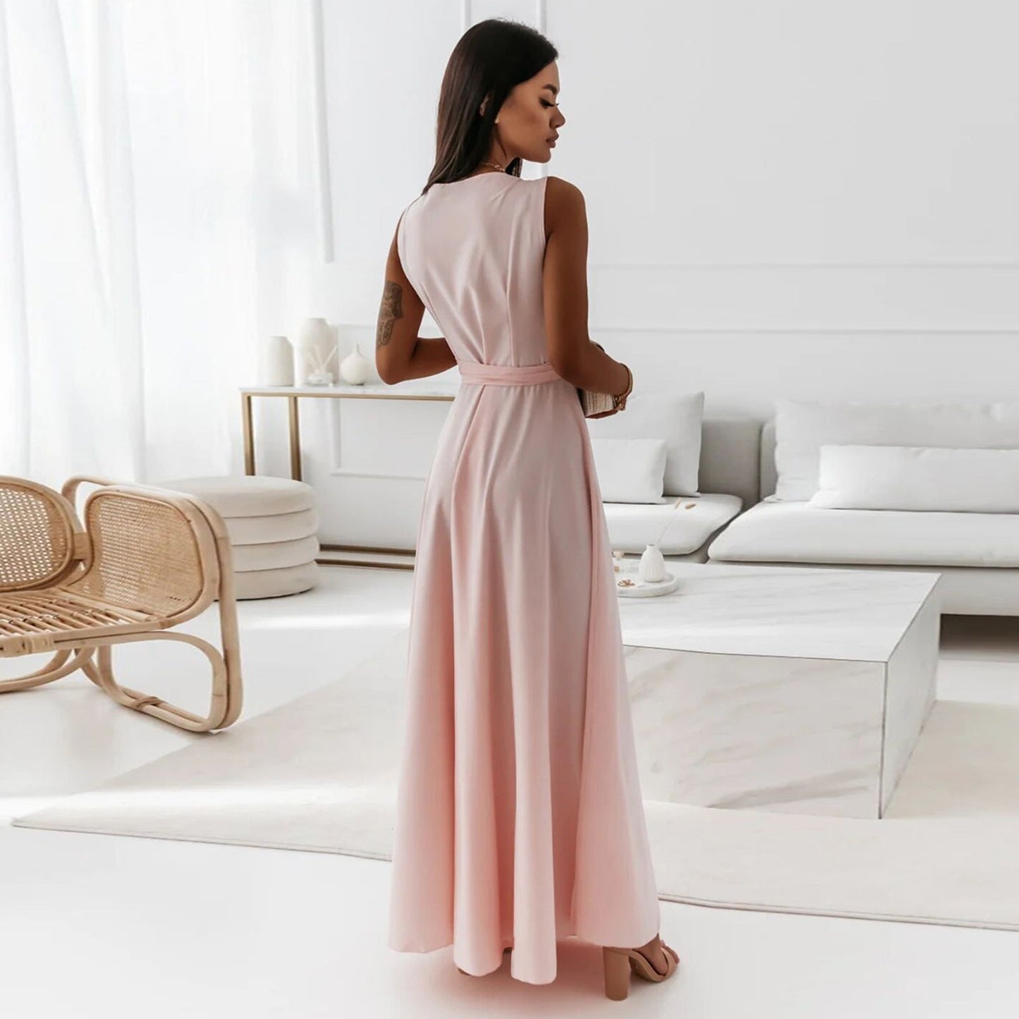 La Robe Longue Élégante qui Redessine Votre Silhouette - VoltÉlan