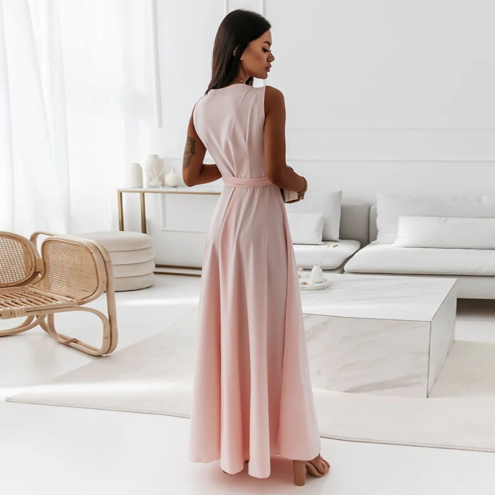 La Robe Longue Élégante qui Redessine Votre Silhouette - VoltÉlan