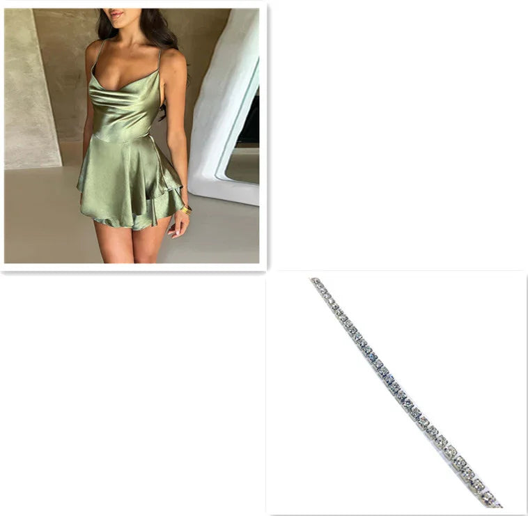 Robe Courte à Bretelles pour Femme - Élégance et Confort - VoltÉlan