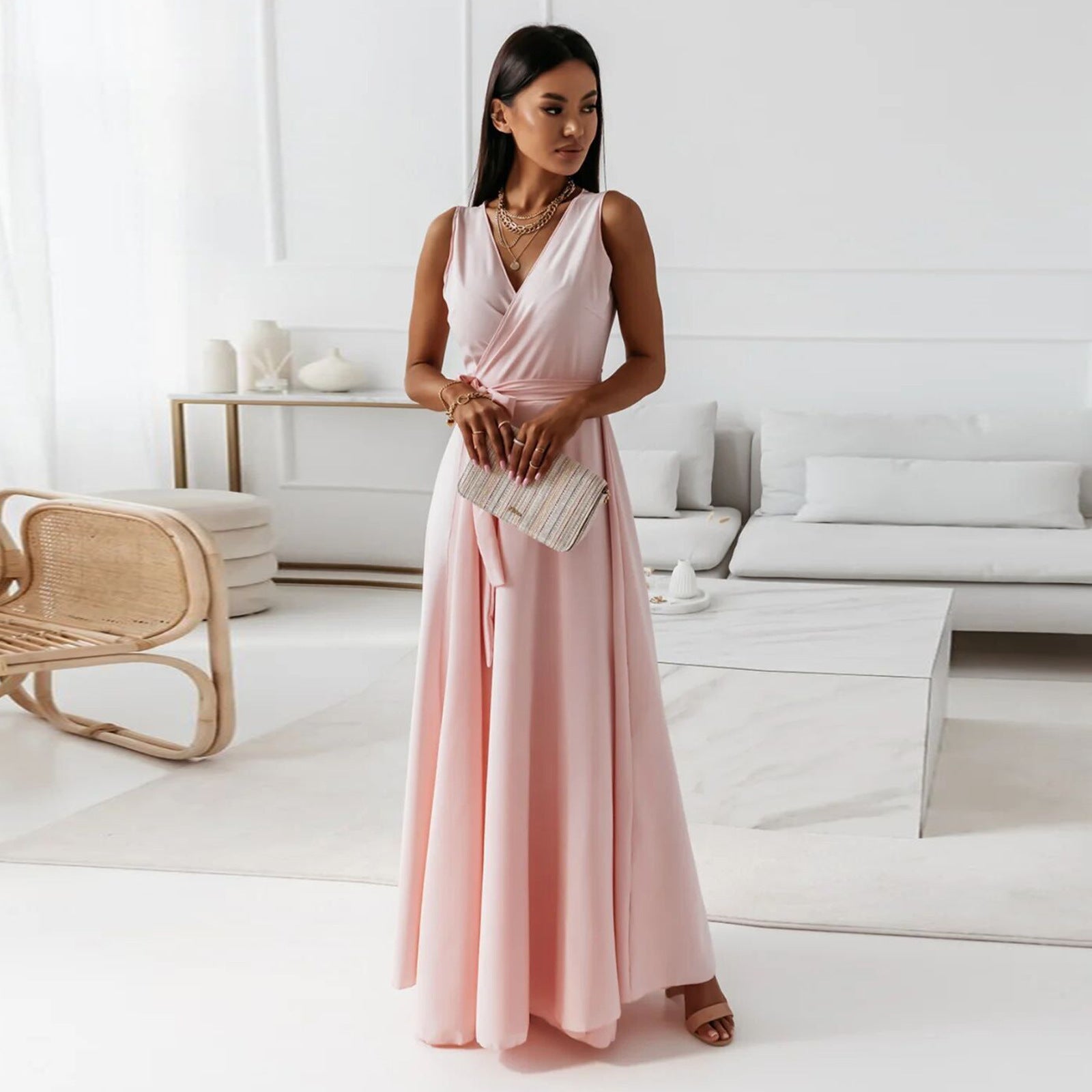 La Robe Longue Élégante qui Redessine Votre Silhouette - VoltÉlan
