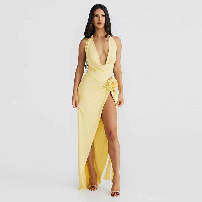 Robe Échancrée Élégante - Robe Femme Décolletée Chic