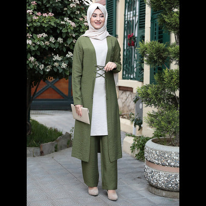 Ensemble de trois pièces pour femmes musulmanes