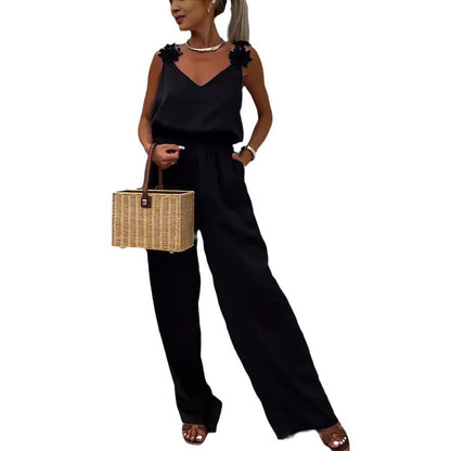 Combinaison d'Été Femme Élégante à Motifs - Jumpsuit Tendance 2025