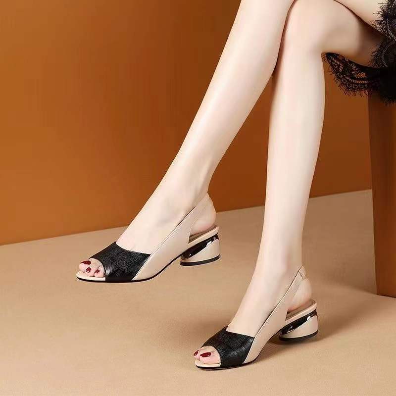 sandales en cuir, élégantes et ultra confortables