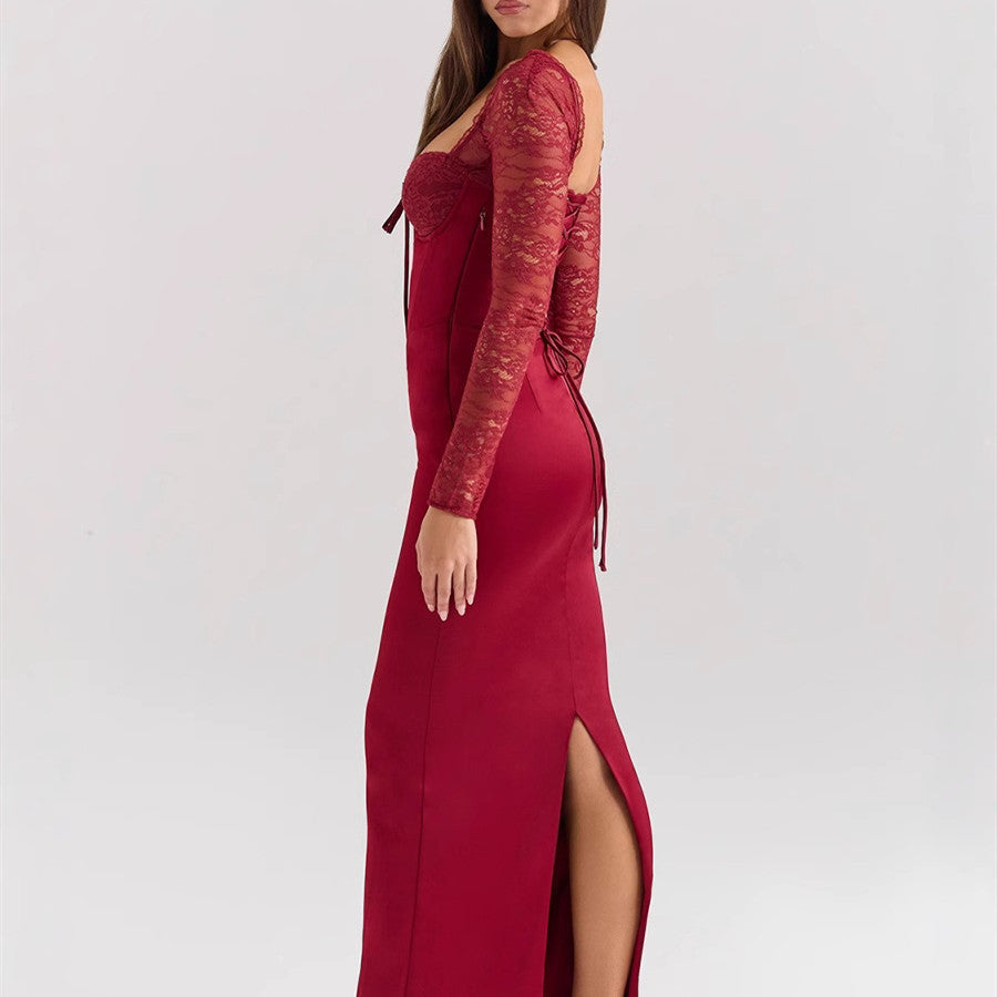 Robe Dentelle Rouge