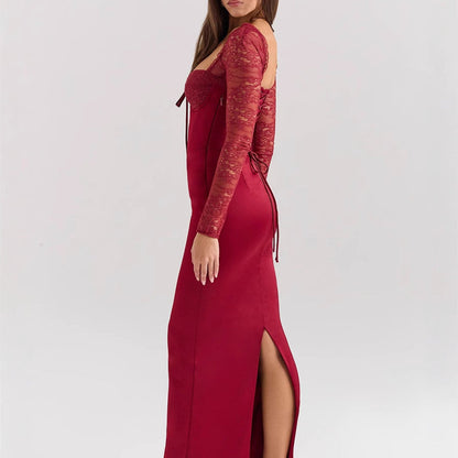 Robe Dentelle Rouge
